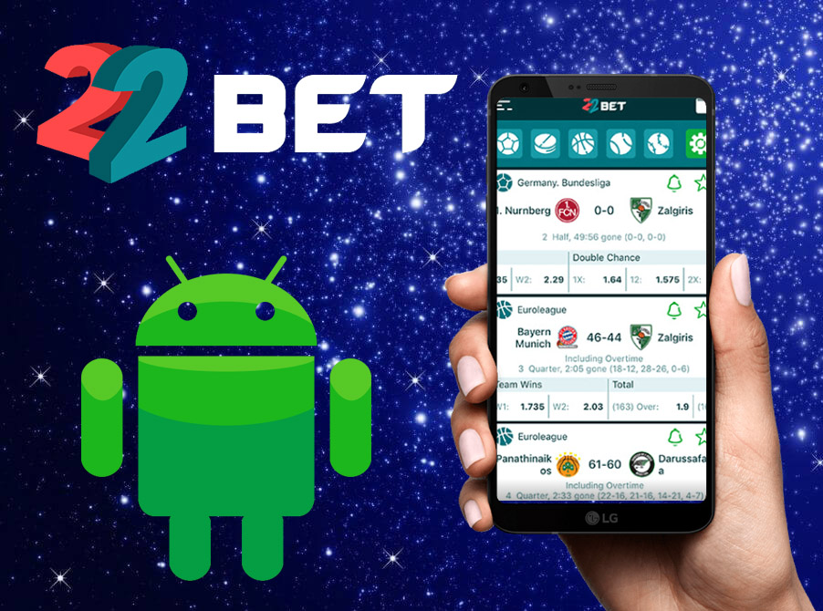 22Bet apk download for Android.